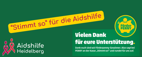 Infografik: "Stimmt so" für die Aidshilfe. Danke für eure Unterstützung!