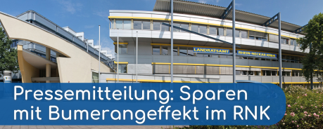 Symbolbild: Pressemitteilung: Sparen mit Bumerangeffekt im RNK