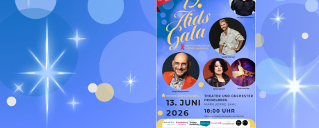 Infografik: Aidsgala im Theater Heidelberg. 13. Juni. Einlass: 17:00, Beginn: 18:00