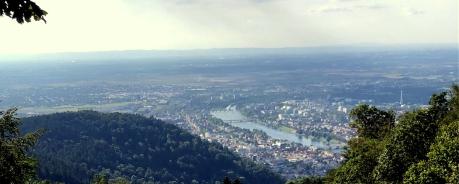 Blick auf Heidelberg vom Königstuhl aus