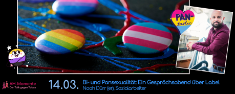 14.03. Bi- und Pansexualität: Ein Gesprächsabend über Label Noah Dürr (er), Sozialarbeiter