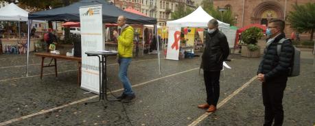Auftaktveranstaltung der AIDS-Hilfe auf dem Wilhelmsplatz