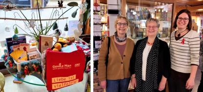 Collage vom Besuch bei Frau Hönig.