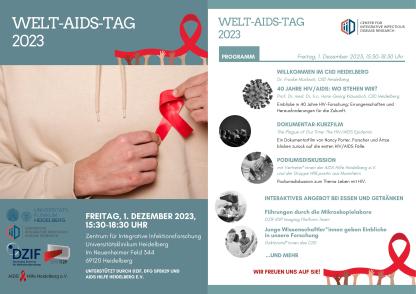 Flyer Veranstaltung Virologie zum Welt-AIDS-Tag