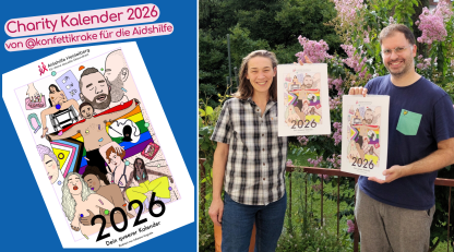 Charity Kalender mit Konfettikrake