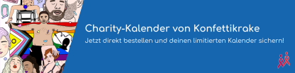 Charity-Kalender von Konfettikrake. Jetzt direkt bestellen und deinen limitierten Kalender sichern!