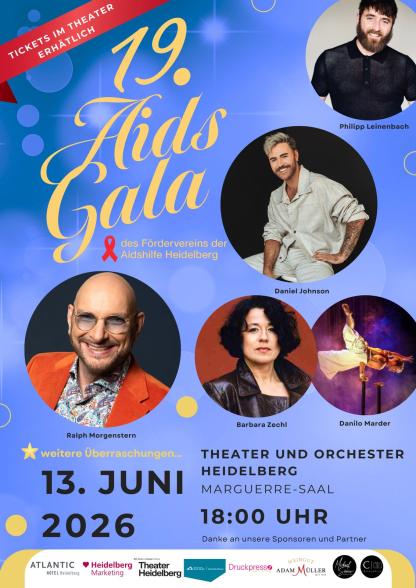 Plakat der Aidsgala 2026