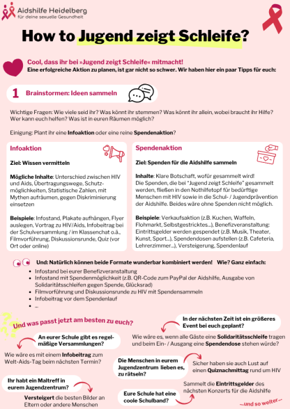 Vorschau: Fact Sheet How to "Jugend zeigt Schleife"?