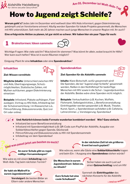 Vorschau: Fact Sheet: How to &raquo;Jugend zeigt Schleife&laquo; ?