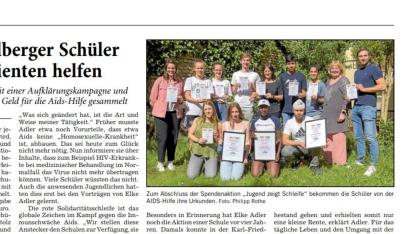Ausschnitt des RNZ-Artikels zur Urkundenübergabe