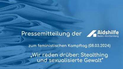 Symbolsbild Pressemitteilung Aidshilfe Baden-Württemberg