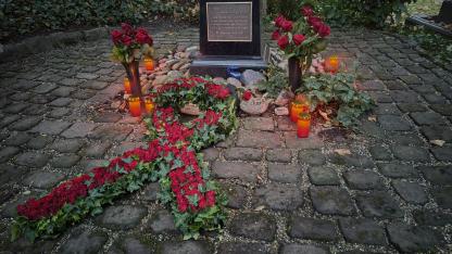 Gedenkstätte auf dem Bergfriedhof
