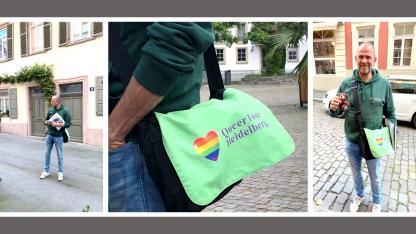 Collage von Bildern von Steffen Schmid und seiner QueerTour.